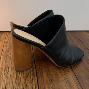 Gianni Bini leather & wood heels
